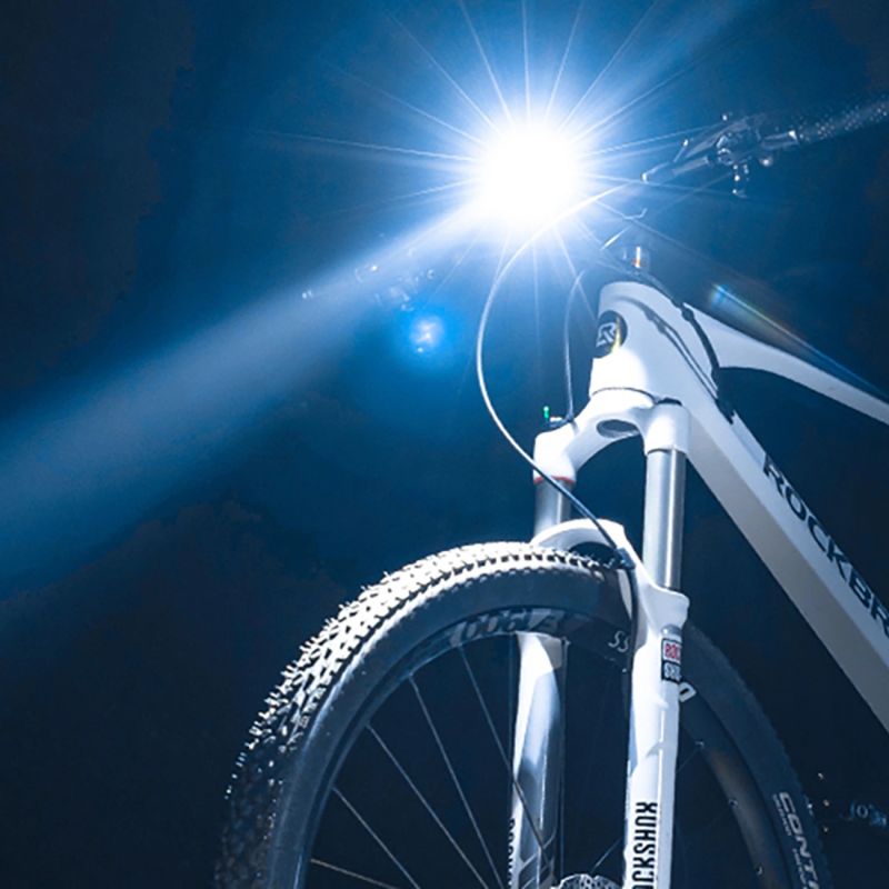 Rockbros front bicycle light 600lm IPX6 - black fekete tourist equipment