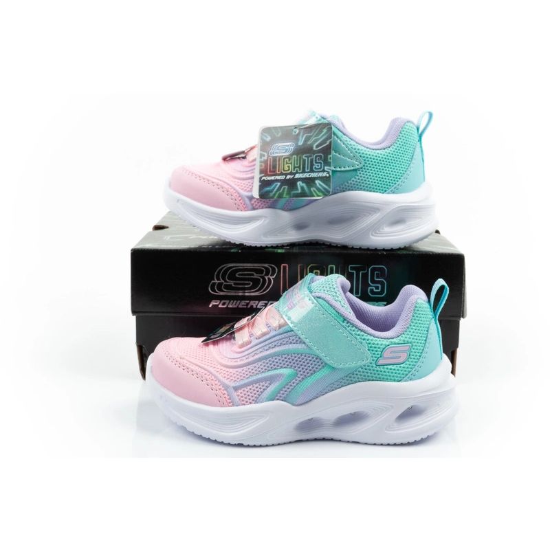 Skechers Color Breeze LED Children's Sports for Girls Turquoise türkiz utcai cipő