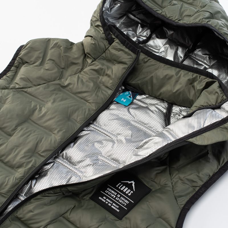 Elbrus quilted vest Huel Vest Primaloft zöld vests