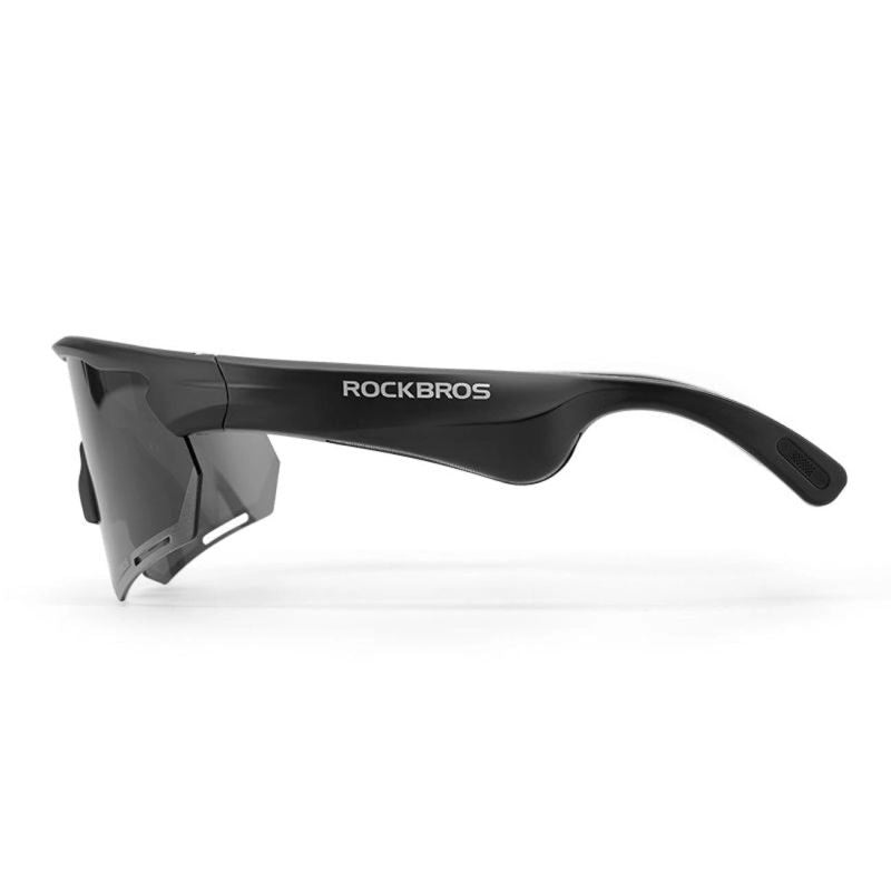 Rockbros SP-251 Polarized Cycling Glasses with Bluetooth Audio Kit - Black fekete napszemüveg 304004-212355