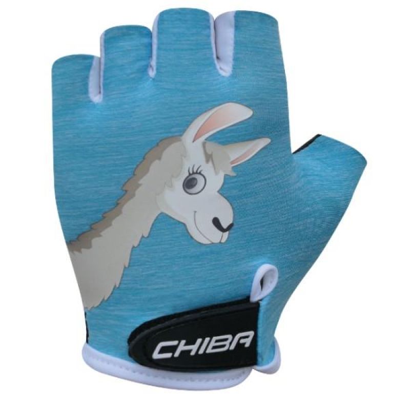 CHIBA COOL KIDS children's gloves blue llama kék kerékpáros kesztyű SI3050518NL-2