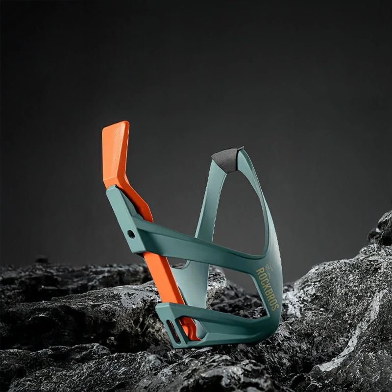 Rockbros 310013002 ROAD TO SKY Bottle Cage with Tire Lever - Blue-Orange niebieski || pomarańczowy training equipment