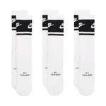 Nike Everyday Elevated Crew Socks 3 Pairs White and Black 38-42,5 zokni