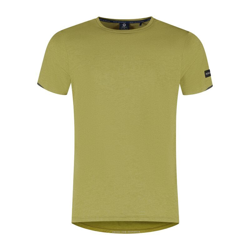Rogelli DISTANCE running shirt, mustard póló