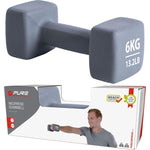 Pure 2 Improve NEOPRENE Dumbbell 6KG dumbbell, strength training equipment, training equipment