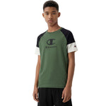 Champion SS Tee Kids T-Shirt Green 307719 GS548 zöld gyerek póló 307719GS548