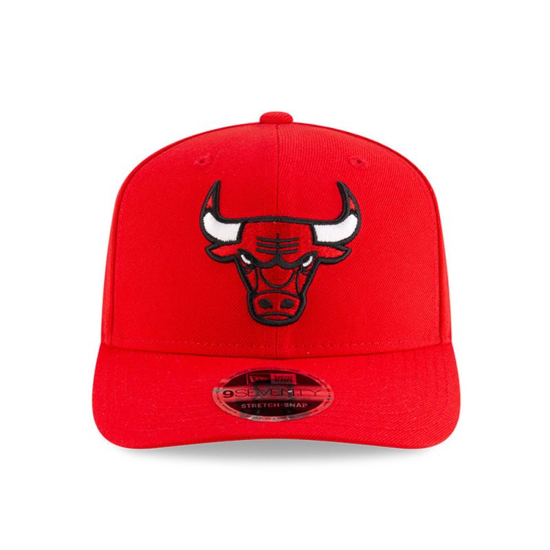 New Era 9SEVENTY Chicago Bulls NBA Team Red Stretch Snapback Cap - uniwersalny baseball sapka