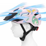 Wozinsky Children's MTB Bike Helmet with Detachable Visor S - Pink 52-56 cm \ różowy védőfelszerelés HT-45R-199826