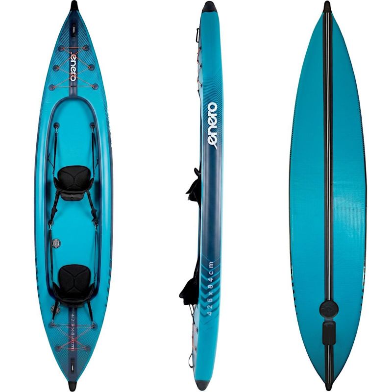 2-PERSON KAYAK LAMINATED PVC BLUE ENERO