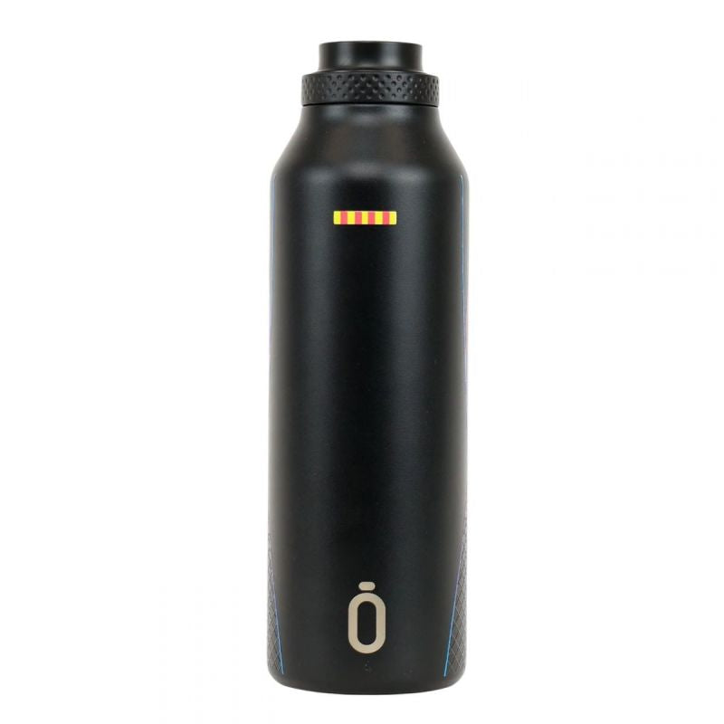 FC Barcelona Runbott thermal bottle 600ml czarny futball labda