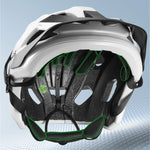 Rockbros LK-67 Youth Bike Helmet with Detachable Visor 54–58 cm - White biały helmets, lights