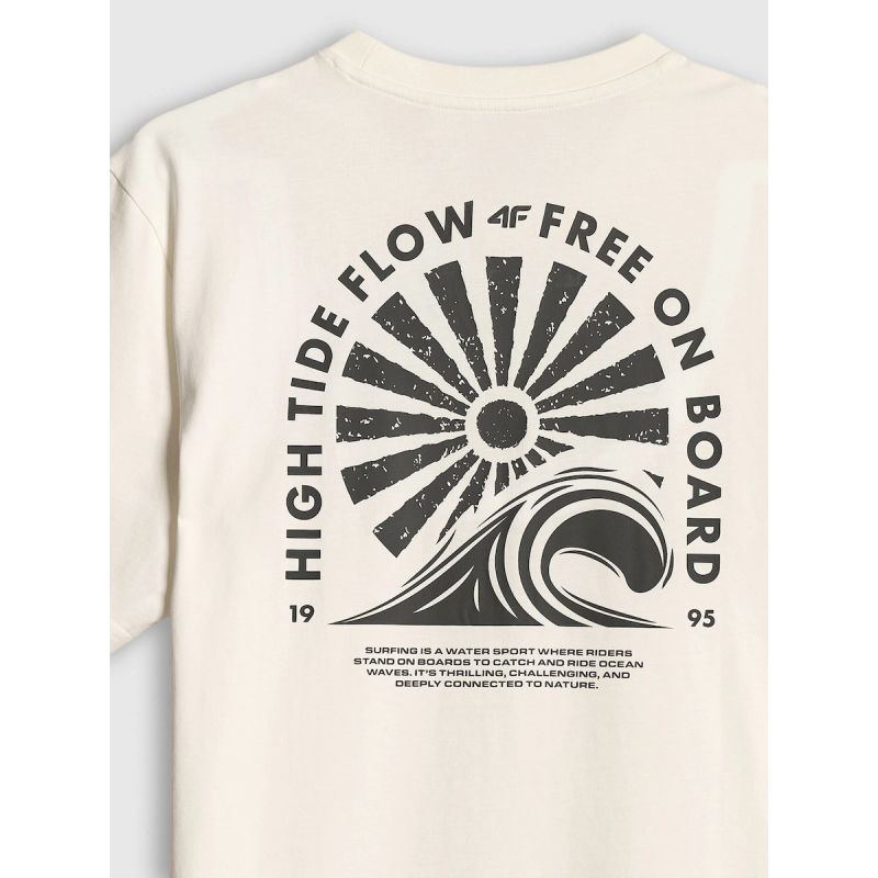 4F Men's relaxed T-shirt with print póló 4FRSS26TTSHM4296-11S