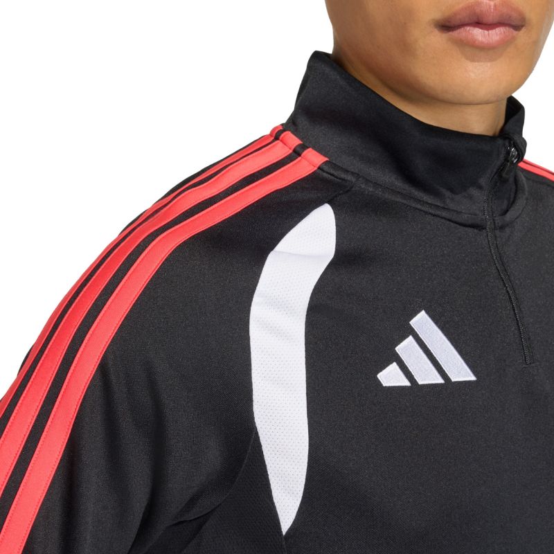 Men's adidas Tiro 26 League Training Top Black, White, and Red JY9697 piros pulóver