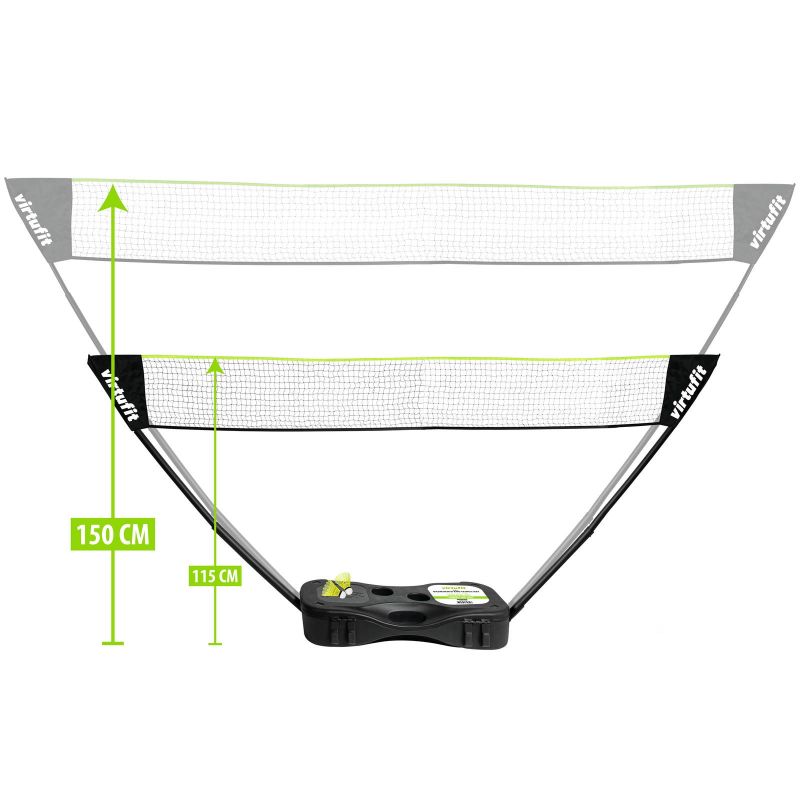Virtufit 2-In-1 Portable Badminton And Tennis Set - Includes Case And Rackets Kiegészítő