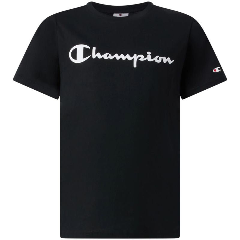 Champion SS Tee Kids T-Shirt Black 307322 KK001 fekete gyerek póló 307322KK001