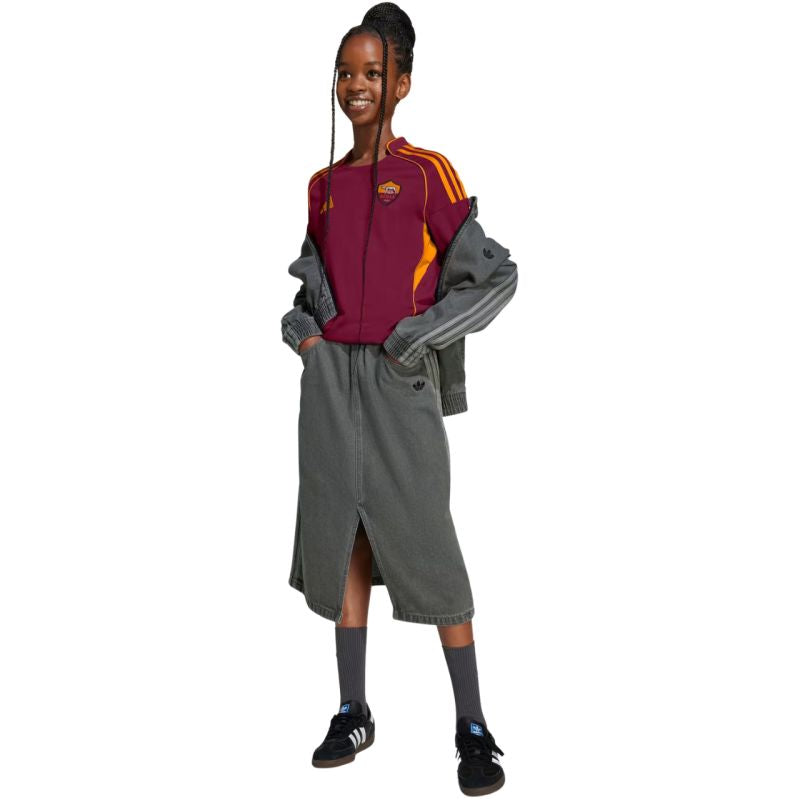 adidas AS Roma 25/26 Home burgundy kids' jersey JX2613 128 cm póló