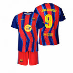 FC Barcelona Robert Lewandowski set shirt junior box 2025/26 short