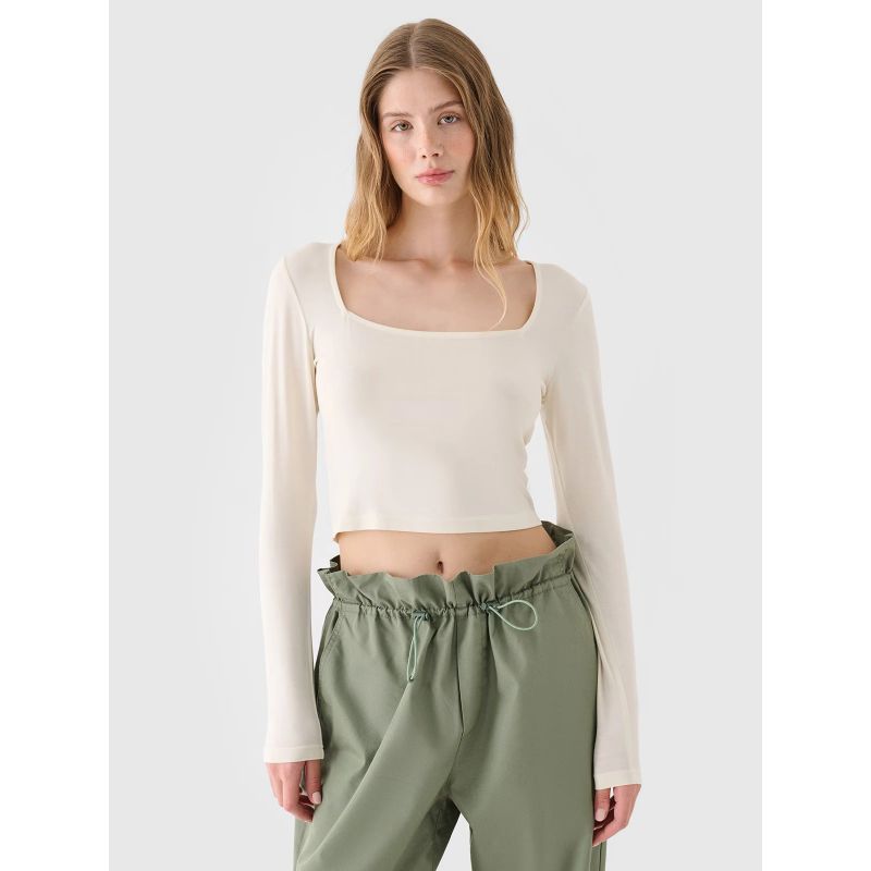 4f Longsleeve slim smooth women's 4FRSS24TLONF499-11S General