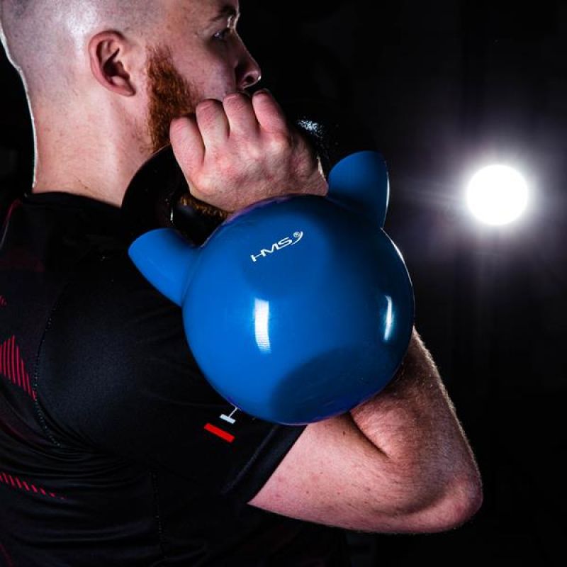 HMS Blue KNV28 cast iron kettlebell 28kg kék súlyzó 17-64-047