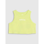 Girls' oversize printed crop top 4F 4FJWSS25TSLEF112-45S