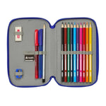 Real Madrid pencil case with accessories double filled pencil case 29 pcs