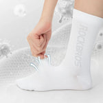 Rockbros 490067006 reflective cycling socks M - white m \ biały zokni