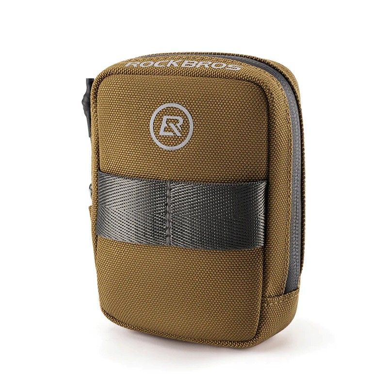 Rockbros bicycle saddle bag brown 0.35l