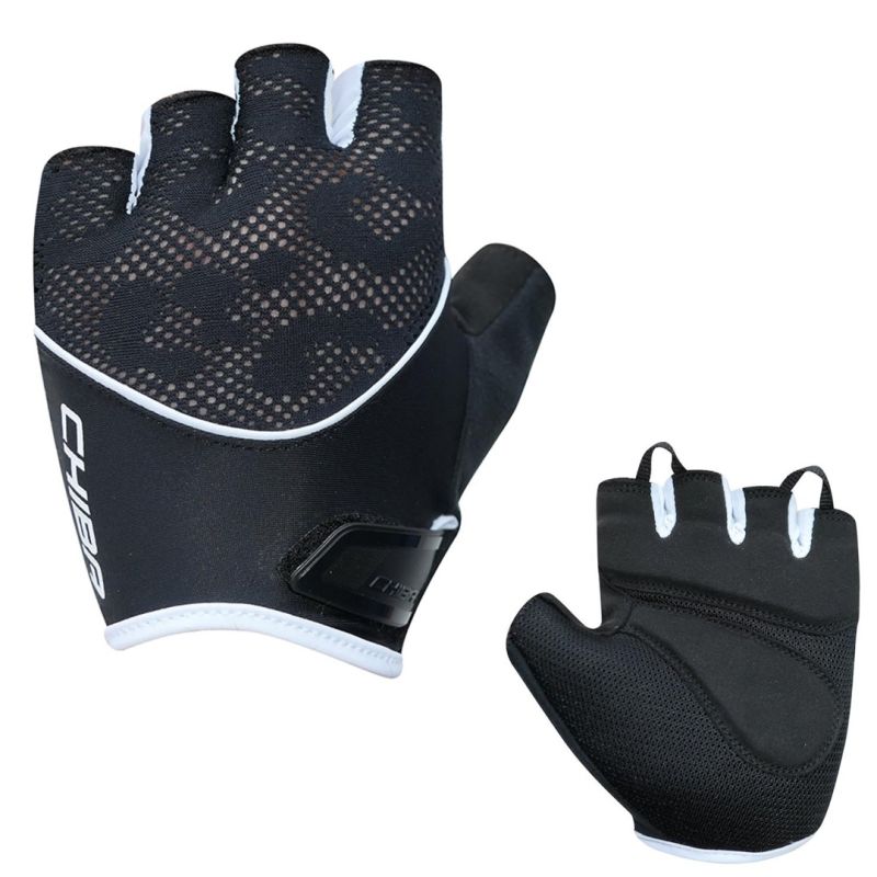 CHIBA LADY GEL Gloves Black and White fehér kerékpáros kesztyű SI3019221CB-2