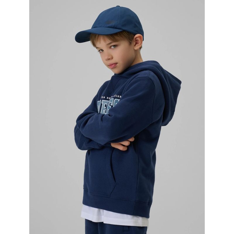 Boy's regular hooded sweatshirt 4F