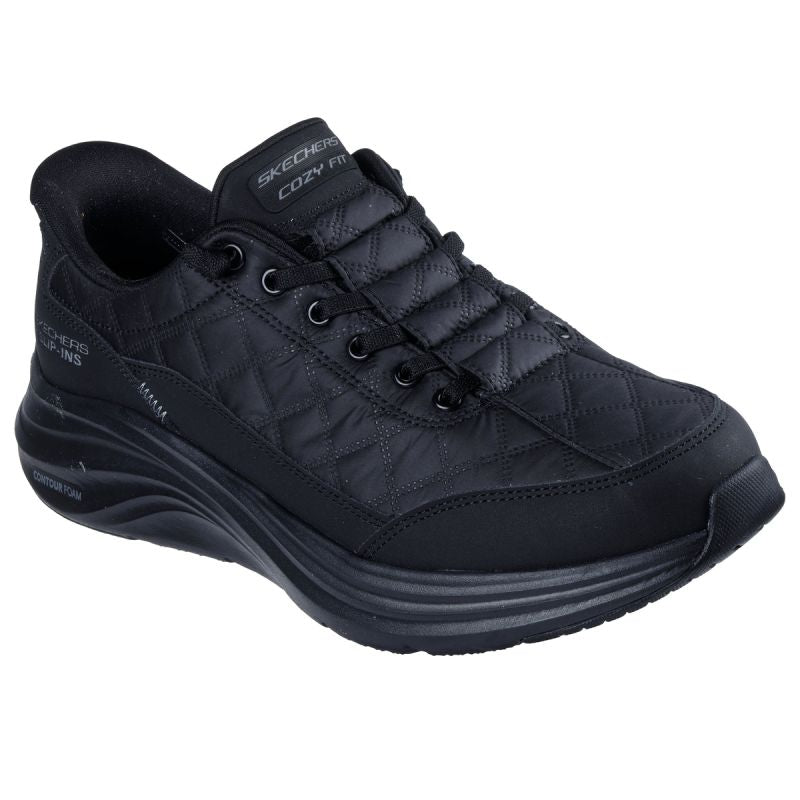 Skechers Men's CONTOUR PROAM-COZY FIT 232619 BBK Athletic fekete utcai cipő 232619BBK