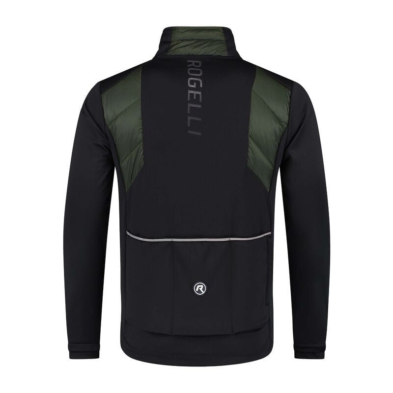 Rogelli WADDED II winter green- fekete dzseki