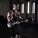 HMS Rubberized GSL-40 40 KG Fixed Barbell/Curl Bar súlyzó 17-58-021