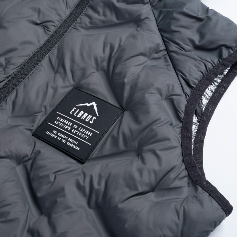 Elbrus Quilted Vest Huel Vest Primaloft W szürke vests