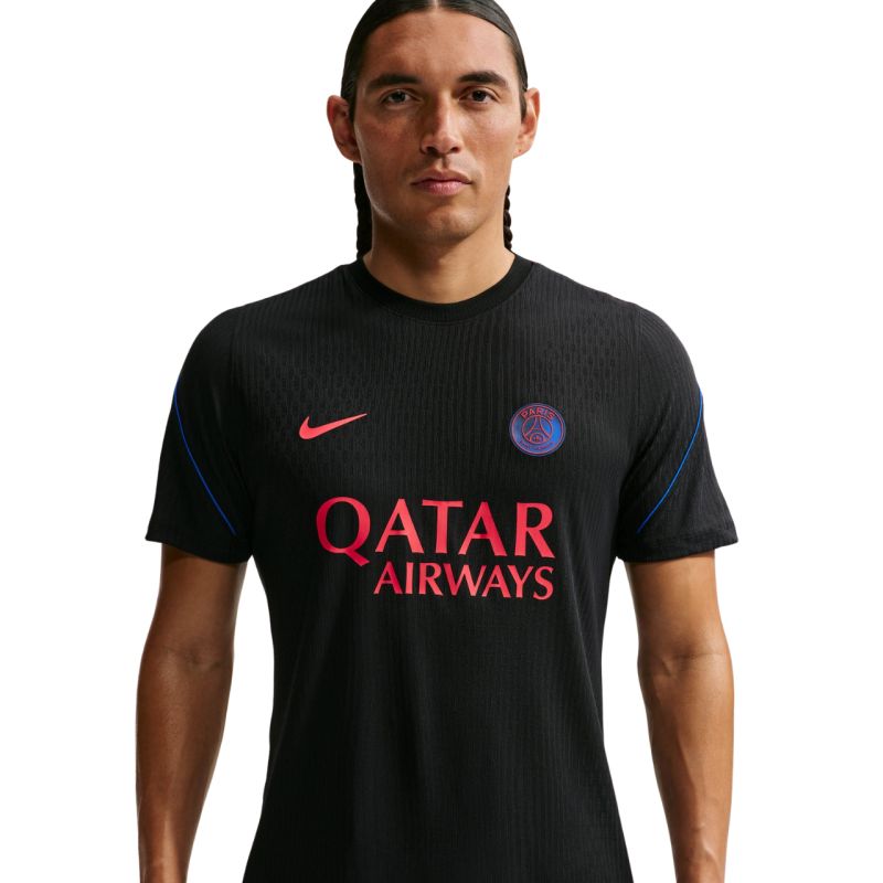 Nike PSG men's T-shirt black fekete póló