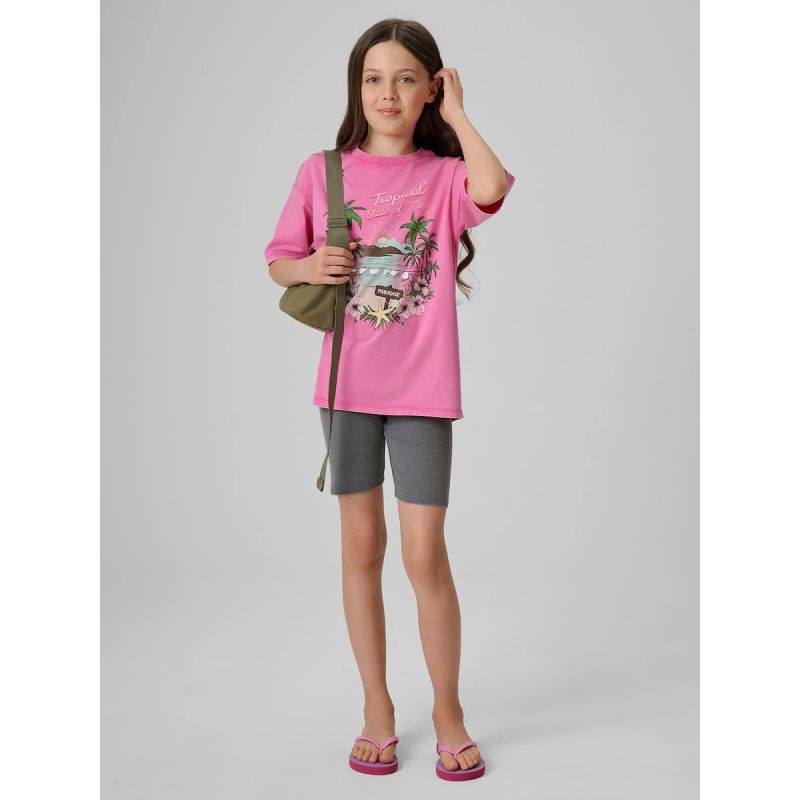 4F Girls' cotton T-shirt 158/164 ruházat 4FJRSS26TTSHF3981-54S