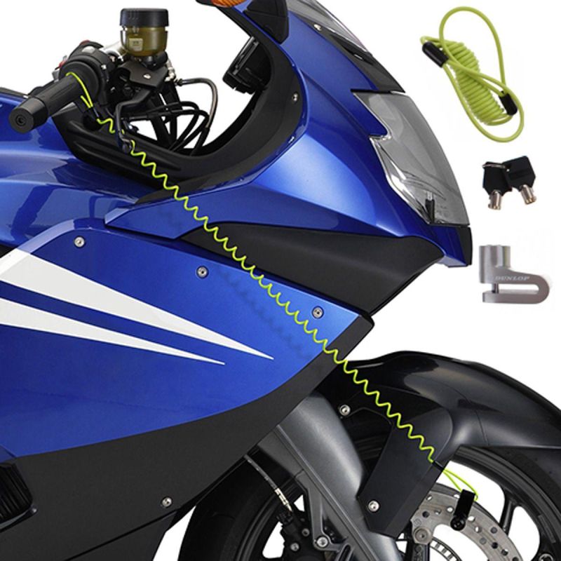 Dunlop Black Brake Disc Lock With Cable Lock fekete kiegészítő GSP-1065892