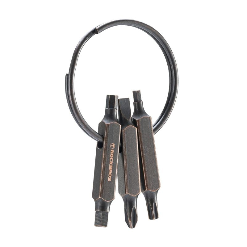 Rockbros VK-ARCO3 ROAD TO SKY Multitool 6-in-1 Keychain - Brown barna kiegészítő 304004-211646
