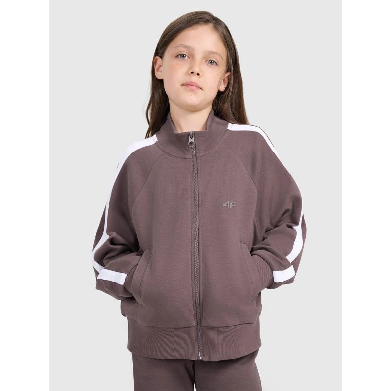4f Girls' zip-up sweatshirt without hood 4FJRAW25TSWSF2430-51S Egyéb