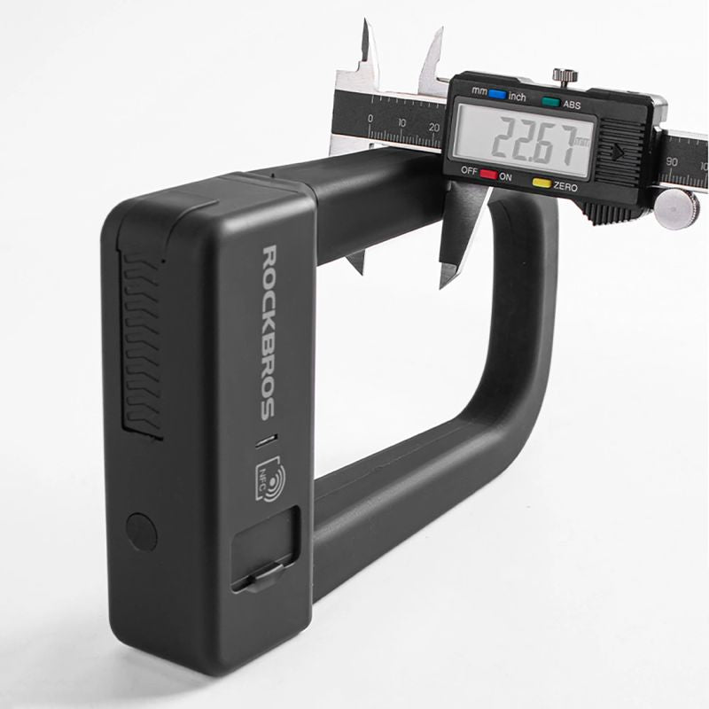 Rockbros RBNS1 SMART Bike Lock with NFC Reader - Black