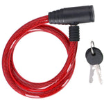 Dunlop SPIRAL BIKE LOCK WITH KEY 1. - RED piros kiegészítő GSP-1042466