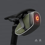 Rockbros C52-2 lightweight saddle with 250 mAh lighting - green zöld táska 304004-211951