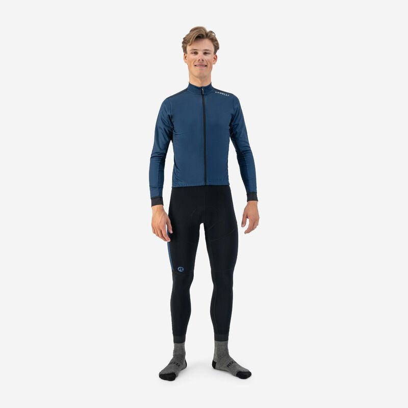 Rogelli CORE long sleeve t-shirt navy blue 4XL sötétkék kerékpáros ruha SIROG351809.4XL