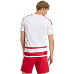 Adidas Men's Hooped 26 Jersey White-Red piros férfi póló KF3388