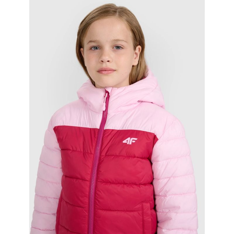 4f Girls' down jacket with synthetic filling 4FJRAW25TDJAF0771-54S Ruházat