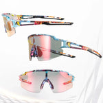 Rockbros Photochromic Cycling Glasses with UV Protection and Corrective Insert - Multicolor multikolor glasses, training equipment