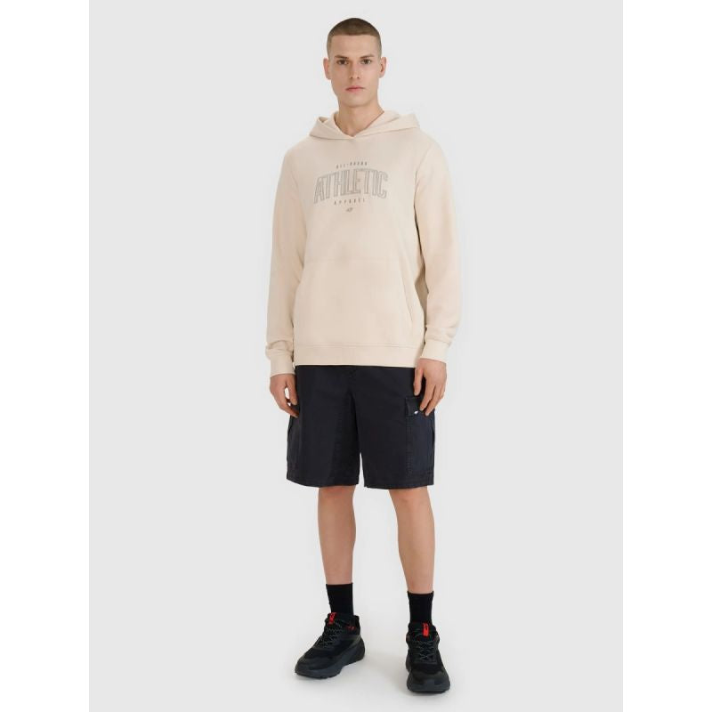 Men's sweatshirt with hood, open, 4F 4FRSS25TSWSM2201-12S kapucnis pulóver