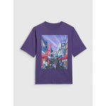 Boy's oversize T-shirt with print 4F 4FJRAW25TTSHM3061-51S