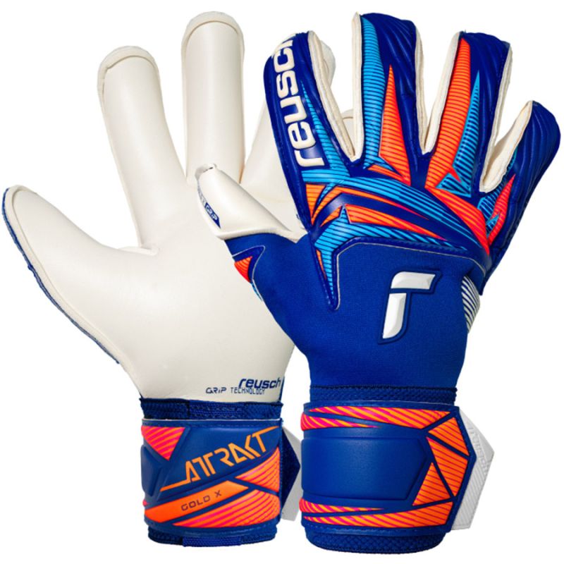Reusch Attrakt Gold X Roll Finger Gloves 56 70 965 arany kapuskesztyű