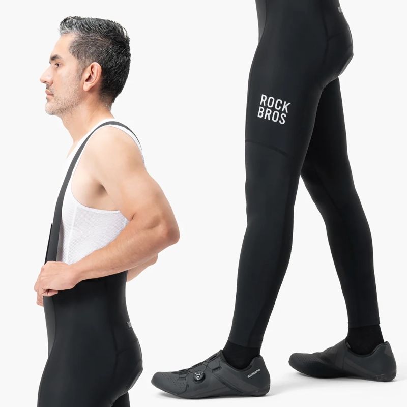 Rockbros 200021 Long Cycling Bib with Pad Size - Black fekete nadrág