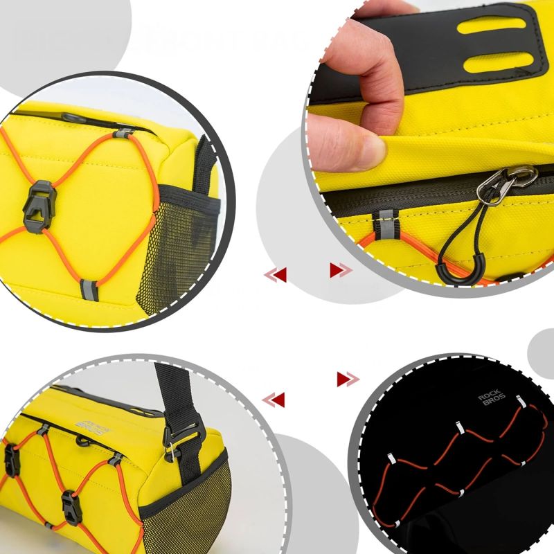 Rockbros 30110054006 Handlebar Bicycle 2.2L - Yellow żółty táska